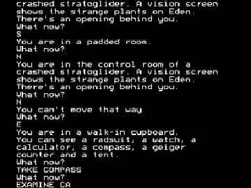 Return to Eden (1984)(Level 9)[a2][EDEN] screen shot game playing